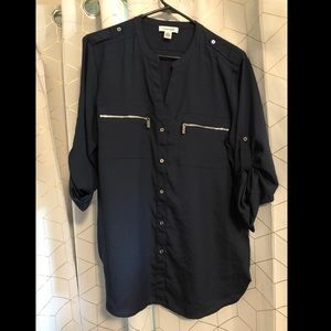 Dark blue Calvin Klein blouse